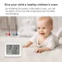 Ewelink Smart Zigbe Temperature Humidity Sensor LCD Display Thermometer Hygrometer APP Remote Control Real-time Monitoring Work with Alexa Google Home