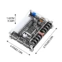 20/24Pin ATX Power Transfer Board Digital Voltage Display Multi-Output 5V-12V USB PD Fast Charging Adjustable Voltage Module with DC Socket for Electronics Testing Multi-Device Charging