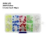 200pcs 3mm 100pcs 5mm Multicolor LED Diodes Assortment Kit for DIY Electronics Projects Bright Energy Efficient LED Lights