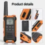 Baofeng BF-T22 Walkie Talkie 16 Channels PMR 446MHz License-Free LED Display VOXs Hands-Free Long-Range Communication Without Battery