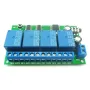 AD22B04 MT8870 4 Channel Relay DTMF Tone Signal Decoder Remote Control Relay Module 12V DC for PLC Smart Home with Cable