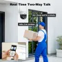 SriHome SH072 8MP 4K 3X Zoom Security Camera Outdoor PTZ Dual Band WiFi 2.4G/5G Night Vision 2 Way Audio Human Detection IP66 Waterproof Wireless Smart Home Surveillance Cameras
