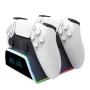 For PS5 Dual Wireless Gamepad Charging Stand RGB Light Charger Dock KJH-P5D-012