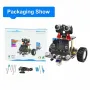 Yahboom Microbit Smart Robot Car Micro:bit V2 Board Make Code Programming STEM Education Kids Learning Coding DIY Electronic Kit