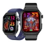 ET280 2.04inch AMOLED Display bluetooth Call ECG Function Uric Acid Blood Lipids Blood Glucose Testing Heart Rate Blood Pressure Blood Oxygen Monitor Sleep Monitoring SOS Emergency Call Multi-sport Modes Music Playback IP68 Waterproof Smart Watch