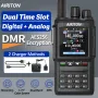 AIRITON DM-168 DMR Digital Analog Dual Mode Walkie Talkie 4000 Channels AES256 Encryption Type-C Rechargeable VHF UHF Dual Band Professional Two Way Radio