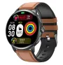 ET473 1.56-inch AMOLED ECG AI Assistant bluetooth Call Heart Rate Blood Pressure Blood Oxygen Monitor Sleep Monitoring Emotional Fatigue Detection Non-Invasive Blood Glucose Blood Component Measurement Body Composition Analysis IP68 Smart Watch