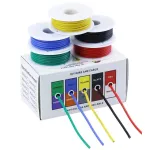 16/17AWG 4m/roll 5 color Mix Box Super Soft Silicone Wire Heat Resistant Flexible Tinned Copper Stranded Cable Electirc Wire DIY