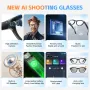 GS380 bluetooth 5.4 AI Smart Shooting Glasses Support Voice & Gesture Control 10H Battery Built-in Speaker for Photo Video Recording Translation Navigation