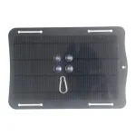 10W 5V Monocrystalline Solar Panel Charger 21.5% High Conversion Efficiency Portable USB Output for Phone Fast Charging Outdoor Emergency Power Bank Camping Monitoring