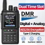 AIRITON DM-168 DMR Digital Analog Dual Mode Walkie Talkie 4000 Channels AES256 Encryption Type-C Rechargeable VHF UHF Dual Band Professional Two Way Radio