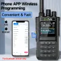 BinTolk BT8000 10W Multi Band Radio Walkie Talkie 256 Channels Type-C Charging Bluetooth Frequency APP Programming Wireless Copy Frequency AM FM NOAA Weather Alert Two Way Radio