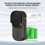 WF001-708AD Tuya Smart WiFi Video Doorbell with 1080P 5MP Camera Wireless Door Bell IR Night Vision PIR Motion Detection Two-way Audio IP65 Waterproof DC AC Battery Powered Voice Control with Alexa Google Home