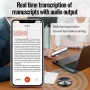 Ручка-диктофон A6 AI Voice Recorder AI Noise Cancellation Транскрипция в реальном времени Перевод на 60 языков Запись 13 часов Большая память Магнитный дизайн Портативный Type-C Синхронизация с приложением для преобразования голоса в текст