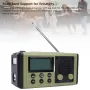 Hanrongda HRD907 Emergency Radio Solar Hand Crank Powered 10000mAh Power Bank AM FM SW Weather Bands Flashlight SOS Alarm IPX6 Waterproof Survival Gear for Outdoor Emergency Preparedness