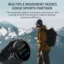 H5 1.28-inch HD Screen ECG Non-invasive Blood Glucose Measurement bluetooth Call Heart Rate Blood Pressure SpO2 Monitor Sleep Monitoring HRV Function Breathing Exercise Female Cycle Multi-sport Modes IP68 Waterproof Smart Watch