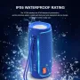 T&G TG288 Portable Speaker bluetooth Speaker 360° Stereo Deep Bass RGB Light IPX6 Waterproof TWS Pairing Hands-free Call Support AUX TF Card Playback 1800mAh Battery Outdoor Riding Speaker