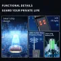 Multi-functional Camera Detector 500mAh 1MHz-6.5GHz Small Camera Finder Adjustable Sensitivity Portable Anti-Snooping Device Type-C Rechargeable Battery Long Battery Life