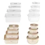 Bakeey 4 PCS Storage Box Miscellaneous Grain Storage Plastic Sealed Box Refrigerator Freshness Box