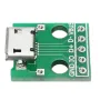 5pcs Micro USB To Dip Female Socket B Type Microphone 5P Patch To Dip 2.54mm Pin With Soldering Adapter Board