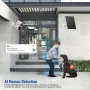 Telecamera IP WIFI solare 1080P HD con rilevamento umano AI, audio bidirezionale, visione notturna a colori, IP65, resistente alle intemperie, sorveglianza WiFi alimentata ad energia solare