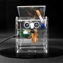 Ultrasonic Motion Sensor Automatic Lid Smart Trash Can Kit STC8H1K08 Microcontroller Electronic Home Automation DIY Kit