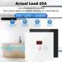 Tuya 20A EU WiFi Smart Water Heater Boiler Switch With Power Monitor Smart Life Control Switch Works With Alexa Google Home