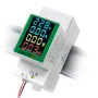 Peacefair® PZEM-008 Din Rail Electricity Digital Power Energy Meter Watt Kwh Wattmeter Monitor Ammeter Voltmeter AC 50-300V 100A