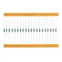 2600pcs 1/4W 1 Tolerance 130 Values Metal Film Resistors Assortment Kit Set 1R ohm-3M ohm for DIY Project Experiments