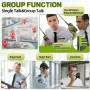CHIERDA TC-318 Walkie Talkie 10W UHF 400-480MHz Long Range Two Way Radio Hands Free Group Call Rechargeable Battery Type-C Charging Portable Walkie Talkie