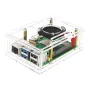 Acrylic Protective Shell Cooling Fan Aluminum Heat Sink Pure Copper for Raspberry Pi 5 Development Board