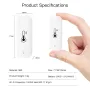 MoesHouse Smart WiFi Temperature Humidity Sensor Wiress APP Remote Monitoring Control Indoor Hygrometer Thermometer Controller Battery Powered Work with Alexa Google