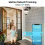 Guudgo Tuya 3MP WiFi Blub Camera Wireless PTZ IP Cam Color Night Vision Motion Detection Two-way Talk Outdoors Security Cameras APP Phone Control