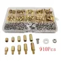 910Pcs M3 Copper Standoff Screws Nuts Washers Assortment Kit 6mm to 14mm Standoffs for PCB Mounting Hardware DIY Projects Electronics