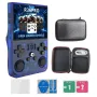 R36PRO Open Source Linux System Handheld Game Console with Dual Hall Joystick Built-in 18000 Games 3.5-Inch IPS Screen Portable Pocket Video Player 64GB Game Player