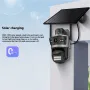 ICSEE Solar 2MP+2MP HD Dual Lens Security Camera 24/7 Recording 4G Wireless Surveillance 10000mAh Battery IP65 Waterproof Two-way Voice Camera