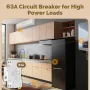 MOES Tuya Zigbe 63A Circuit Breaker Smart Electricity Monitor V0 Fireproof Retardant Alarm Threshold Set Tuya & Smart Life APP Control Voice Control with Alexa Google Home