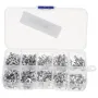 AOQDQDQD® 320Pcs Connector Cold Pressed OT/UT Crimp Terminals Copper Nose Wiring Fork Set with Box