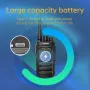 Chierda CD3107 Long Range Walkie Talkies UV Dual Band Two Way Radio 4000mAh Type-C Charging Anti Interference Secure Communication Transceiver Ham Radios