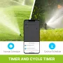 Tuya bluetooth Smart Garden Sprinkler Water Timer by 2 Way Rain Delay Filter Washer Programmable and Automatic Irrigation Controller for Garden Sprinkler Agriculture Forestry Valve