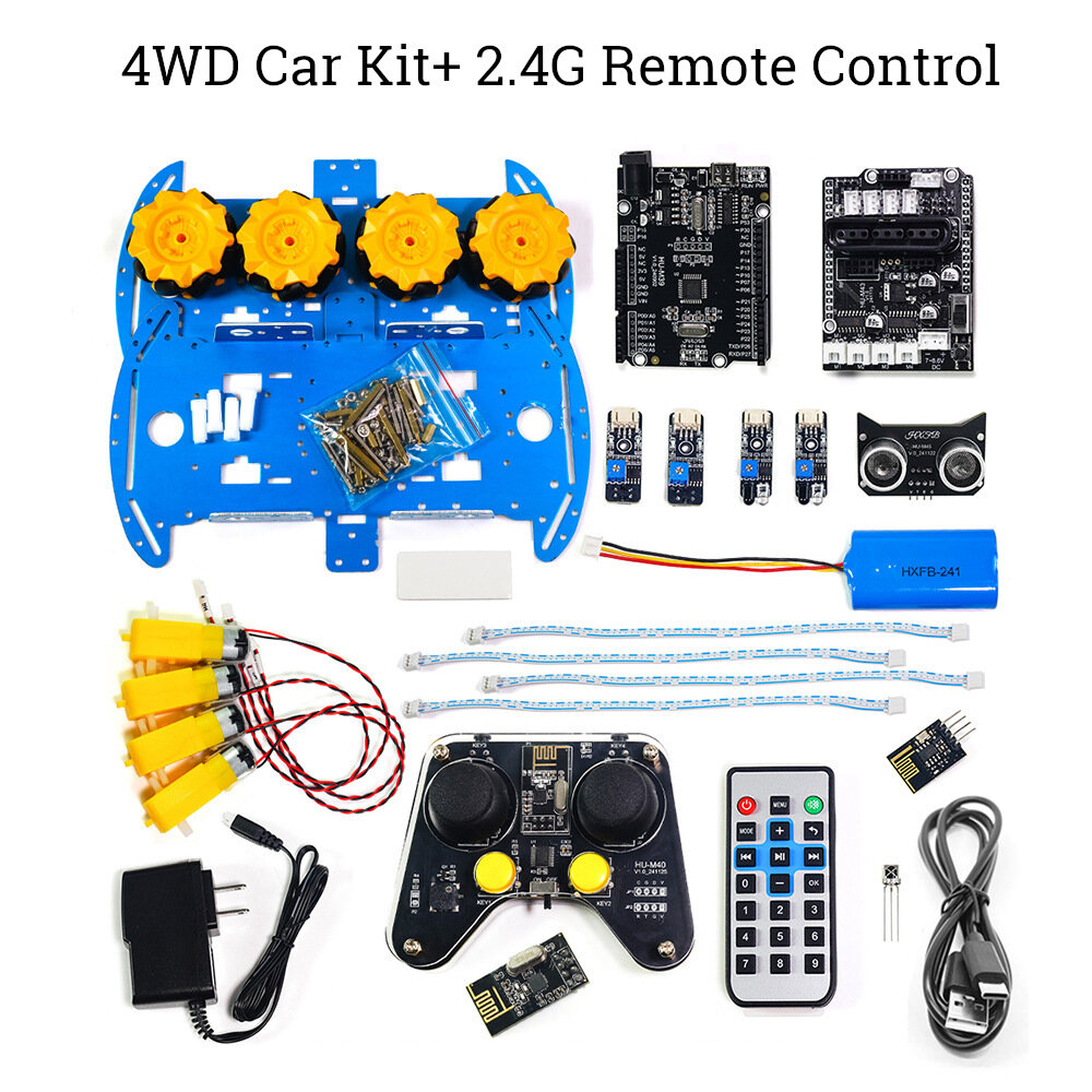 4WD Car Kit+ 2.4G Remote Control