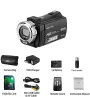 Ordro HDV-V12 Digital Video Camera 1080P 30MP HD Infrared Night Vision 16X Zoom Portable Camcorder 3 Inch TFT Screen Video Camera Camcorder