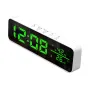 Tuya WiFi Temperature Humidity Sensor Support Time Alarm Clock Display USB Desktop Mirror Clocks APP Control with Alexa Google Home for Living Room Decoration