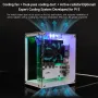 YAHBOOM Raspberry Pi 5 Case Protective Kit with Cooling Fan Chassis RGB Color Light 0.96 Screen Dispaly DIY Electronic Shell Host PCIe