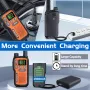 2Pcs Baofeng BF-T18 Mini Walkie Talkie PMR446 License Free 22 Channels 2W Power Long Range Type C Rechargeable NOAA Weather Alerts Hands Free Two Way Radio