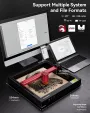 ATOMSTACK A12 Pro Laser Engraver 12W Laser Output Power Laser Engraving Machine with Installation Free / App Control / 455nm Blue Laser for Wood / Metal / Acrylic / Leather