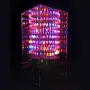 LED Cube Kit RGB DIY Soldering Remote Control Multicolor Light 5V USB Power Supply 120x120x235mm Music Spectrum