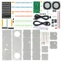 DIY Bluetooth Speaker Kit WK-56-90 LED Music Spectrum 3W Dual Channel MH-M18 Amplifier Acrylic Housing DC5V Soldering Practice Portable Wireless Audio System