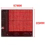 SMD Dot Matrix Advertising Screen Kit 256 LED 5V DC Pre-Programmed Microcontroller DIY Electronics Row Scanning PCB Board for Customizable Signage Displays