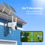 Hiseeu WTDK05-Q 4MP PTZ Solar Powerd Camera Wireless Night Vision PIR Humanoid Detection IP66 Waterproof WiFi Security IP Cameras Smart Home Safety Systems